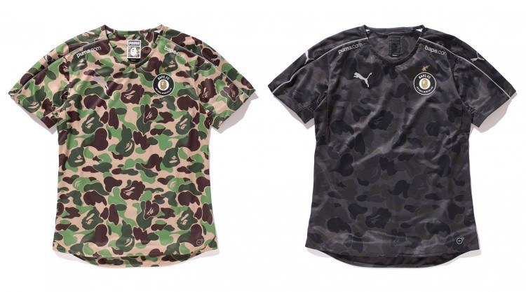 bape x puma football shirt