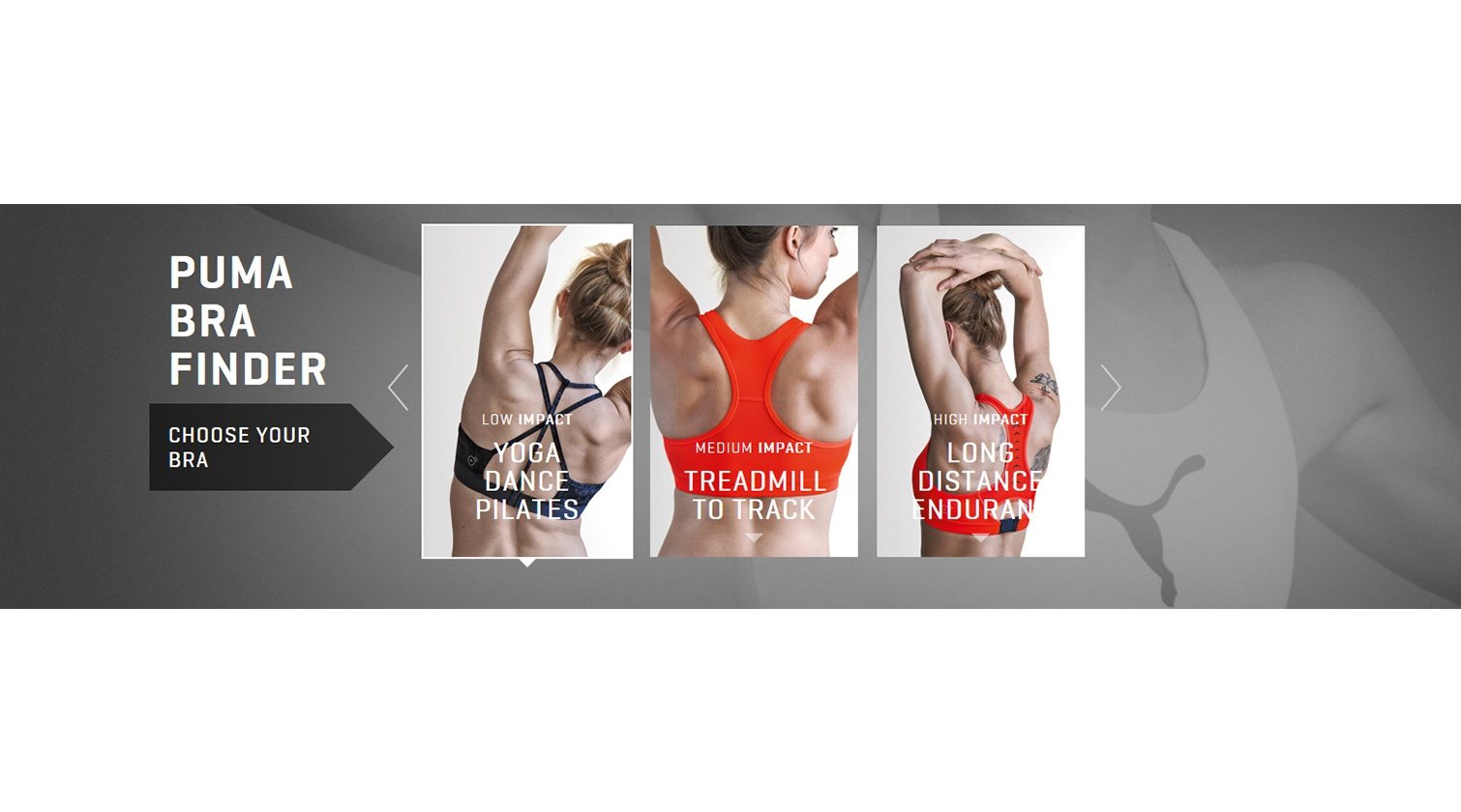 Bra Finder on uk.puma.com