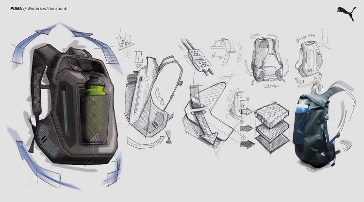 puma running waterproof backpack