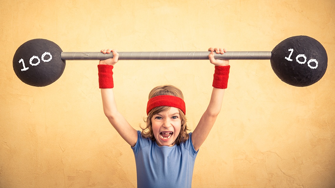 Happy healthy kids at PUMA