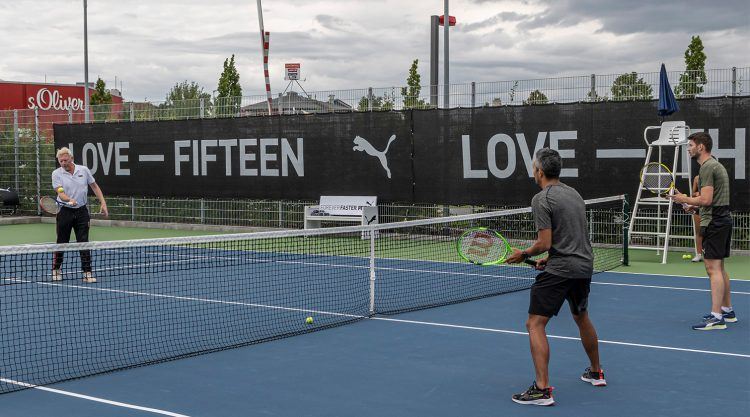 Boris Becker officially opens tennis 