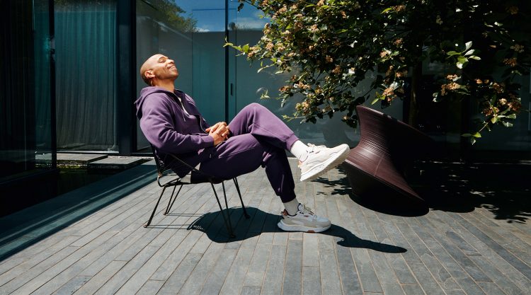 THIERRY HENRY WEARS A PREMIUM TAKE ON PUMA'S CLASSIC SPORTSWEAR